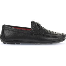 Bueno Shoes Siyah Deri Erkek Loafer 21MA204