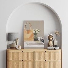 Pegziz Çalışma Masası Modern Kanvas Tablo - Salon Oturma Odası Mutfak Ofis Için Duvar Dekoru