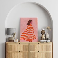 Pegziz Kadın Temalı Modern Kanvas Tablo - Salon Oturma Odası Mutfak Ofis Için Duvar Dekoru