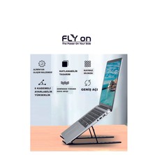 Flyon Katlanabilir  Alüminyum Dizüstü Leptop ve Tablet Tutucu Stand Yükseklik