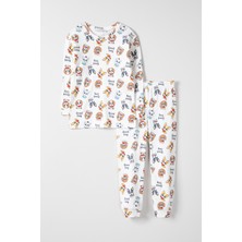 Krazber Erkek Çocuk Baskılı Uzun Kol Pijama Takımı