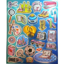 Limmy Metalik Sticker Stiker Defter Planlayıcı Etiket QS006 25 x 20 cm Okul Deney