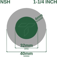 Çelik Pvc Silikonlu Naturel Su Hortumu Kırmızı Renk  1 1/4  ( Iç Çap :32  mm) 50 Metre 23,5 kg