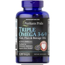 Puritan's Pride Puritan’s Pride Triple Omega 3-6-9 Fish, Flax & Borage Oils 120 Softgels