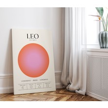 Pegziz Aslan Burcu Astroloji Minimalist Kanvas Tablo - Salon Oturma Odası Mutfak Ofis Için Duvar Dekoru