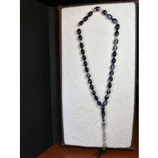 Anemore Collection Toz Kehribar Tesbih Lacivert Renk Fosforlu T-241