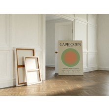Pegziz Oğlak Burcu Astroloji Minimalist Kanvas Tablo - Salon Oturma Odası Mutfak Ofis Için Duvar Dekoru