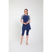 Chelly Kadın Likralı Yarı Kapalı Tesettür Mayo S 3160 - S  3165