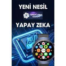 Tekno Trust Gri Wearfit Hk8 Hero Akıllı Kol Saati Yuvarlak Model 1.52INÇ 37MM Amoled Ekran (Gri) 500-600 Mah 1