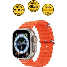 Tekno Trust 49 mm Watch 8 Ultra Plus Pro 49MM 2,02INÇ Çift Kordon Nfc Konuşma Özellikli Ios Android Uyumlu Akıl