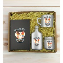 Bk Gift Kişiye Özel Isimli Dtf Best Friend Temalı Antrasit Defter & Gümüş Kahve Fincanı & Kolonya & Mum Hediye Seti-6, Arkadaşa Hediye, Doğum Günü Hediyesi