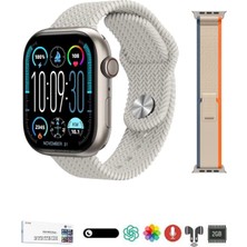 Tekno Trust Çok Renkli Hk9 Pro Max Plus Gen4 46MM Amoled Ekran Galeri/ses Kayıt/2gb Depolama Özellikli Watch 10