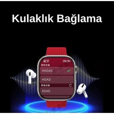 Tekno Trust Çok Renkli Hk9 Pro Max Plus Gen4 46MM Amoled Ekran Galeri/ses Kayıt/2gb Depolama Özellikli Watch 10