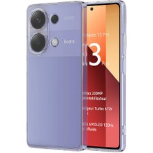 Megafox Teknoloji Xiaomi Redmi Note 13 Pro 4g Uyumlu Kılıf Şeffaf Yumuşak Esnek Süper Silikon Kapak