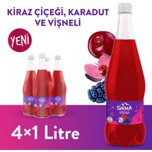 Sırma Karma Karadut ve Kiraz Çiçeği Aromalı Vişneli Doğal Maden Suyu 1 L X4