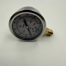Bh Ø 63 - 0 - 160 Bar 1/4 Alttan Çıkışlı Gliserinli Manometre
