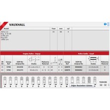 Güneş Sibop Takımı 5708 5709 In 8 Ex 8 Vectra 2.2-16V 641056 641373 Gold
