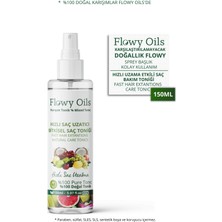 Flowy Oils Hızlı Saç Uzatma Etkili %100 Doğal ve Bitkisel Saç Toniği Sprey 150 ml