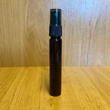 Labshop41 25 cc Amber Plastik  Şişe - Siyah Spreyli - 25 ml Cep Boy Plastik (Kalem Parfüm) Şişe  x 6 Adet