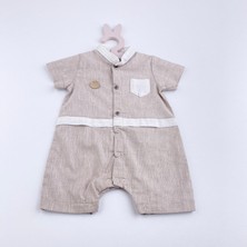 Bon Chic Baby Bebek/çocuk Vizon Keten Tulum