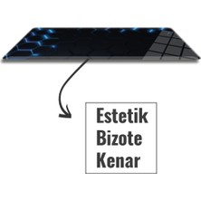 Decorita Cam Mouse Pad | Cam Masa Matı | Hex Textured | Large | 40CM x 80CM