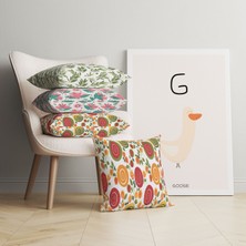 Pegziz G Harfi Alfabe Minimalist Kanvas Tablo - Bebek Odası Dekorasyon - Çocuk Odası Tablo