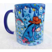 Mugs And Love Winny The Pooh Eşşek2 3D Baskı Büyük Boy Kupa