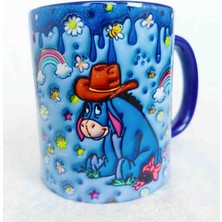 Mugs And Love Winny The Pooh Eşşek2 3D Baskı Büyük Boy Kupa