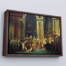 Harita Sepeti Çerçeveli Jacques-Louis David - Napolyon'un Taç Giyme Töreni TABLO-7082