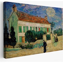 Harita Sepeti Vincent Van Gogh - Geceleyin Beyaz Ev Tablo - White House At NIGHT-7173