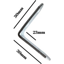 DS Yapı L Bağlantı Demiri 30*30*23 mm Dolap Köşe Bağlantı Demiri