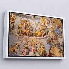 Harita Sepeti Çerçeveli Giotto - Çan Kulesinin Tavan Resmi TABLO-7116