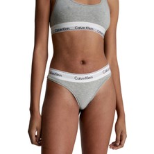 Calvin Klein Kadın Gri Tanga Külot 