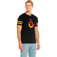 Galatasaray Lisanslı Siyah Armalı T-Shırt
