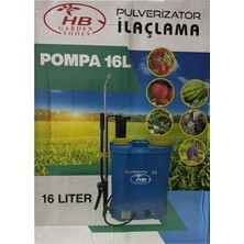 Hb Garden Tools Hb 16 Lt Akülü Şarjlı + Kollu Sırt Tipi Bahçe Sulama ve Ilaçlama Araç Yıkama Dezenfektan Püskürtme Pompası