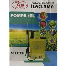Hb Garden Tools Hb 16 Lt Akülü Şarjlı + Kollu Sırt Tipi Bahçe Sulama ve Ilaçlama Araç Yıkama Dezenfektan Püskürtme Pompası