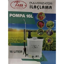 Hb Garden Tools Hb 16 Lt Akülü Şarjlı + Kollu Sırt Tipi Bahçe Sulama ve Ilaçlama Araç Yıkama Dezenfektan Püskürtme Pompası