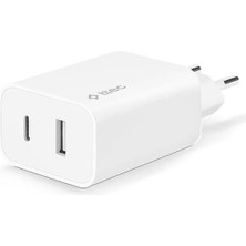 Ttec Smartcharger Duo Pd 32W Seyahat Hızlı Şarj Aleti Usb-C + Usb-A Beyaz 2SCS24B