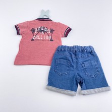 Bon Chic Baby Bebek - Çocuk Polo Yaka Şort Takım