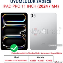 Novstrap Apple iPad Pro 11 Inç 5. Nesil M4 2024 ile Uyumlu Nano Esnek Cam Ekran Koruyucu A2836 A2837