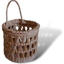 Mien Home Dekoratif Çok Amaçlı / Hasır Saksı Sepet / Askı Sepet / Duvar Sepet 10 x 10 cm