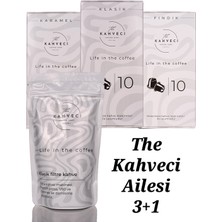 The Kahveci 3x Nespresso Uyumlu Kapsül Kahve 10'lu + 200 Gr. Filtre Kahve