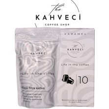 The Kahveci Nespresso Uyumlu Karamel Kapsül Kahve 10'lu + Klasik Filtre Kahve 200GR.