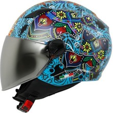 Sway 765 Sprıng Blue Yarım Motosiklet Kaskı