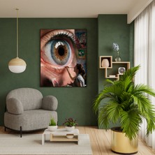 Mycolors Ressam Görselli Dekoratif Cam Tablo