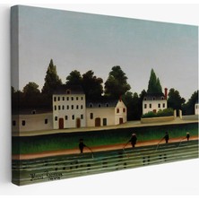 Harita Sepeti Henri Rousseau - Manzara ve Dört Balıkçı TABLOSU-7041