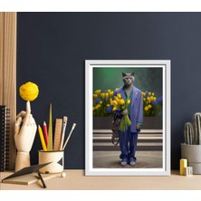 Decotorium Çerçeveli Tablo Anımal Kıngdom-Cat Serisi Mdf Tablo CAT/017