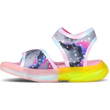 Vicco Nia Cırtlı Işıklı Kız Bebek Sandalet 321.24Y.222 Siyah