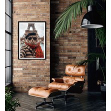 Decotorium Çerçeveli Tablo Anımal Kıngdom-Cat Serisi Mdf Tablo CAT/022