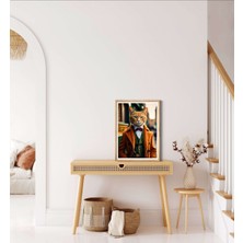 Decotorium Çerçeveli Tablo Anımal Kıngdom-Cat Serisi Mdf Tablo CAT/025